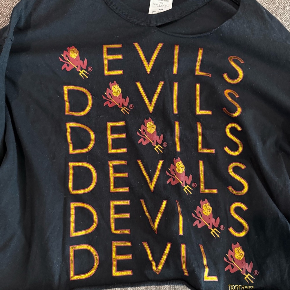 Sun Devils cropped long sleeve